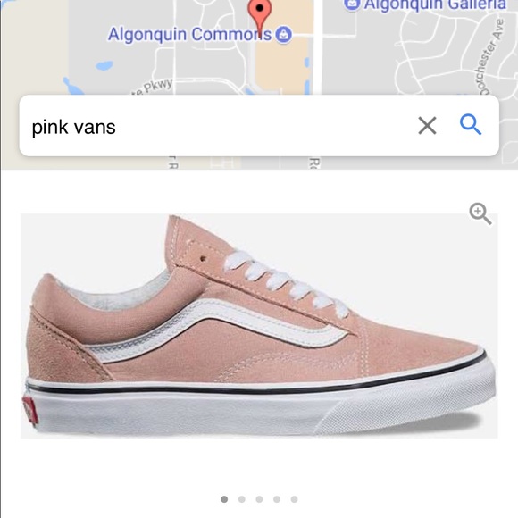 pink canvas vans